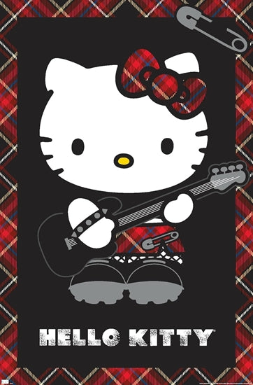 Hello Kitty - Punk Rock Poster