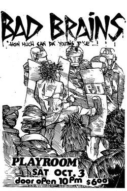 Bad Brains - Playroom Poster