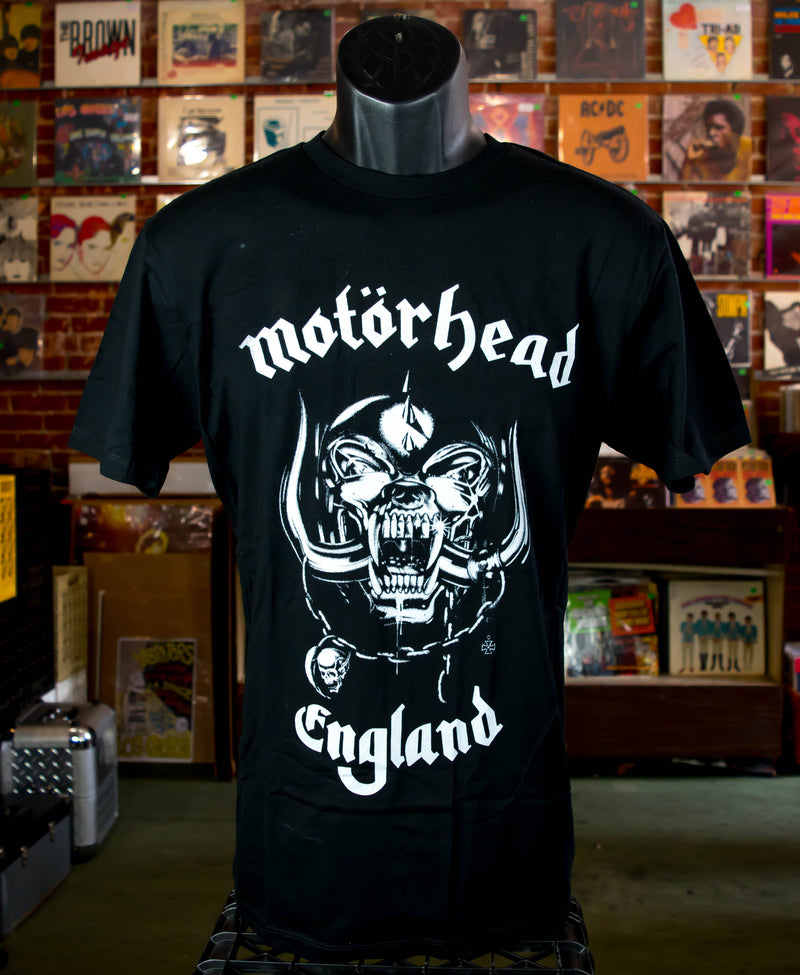 Motorhead England Men's T-Shirt - Officially Licensed 100% Cotton Band Tee