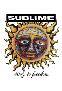 Sublime - 40oz to Freedom (White) Poster