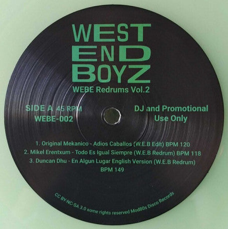 West End Boyz - W.E.B.E Redrums Vol.2 EP