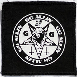 GG Allin - War In My Head Silk Screened Patch
