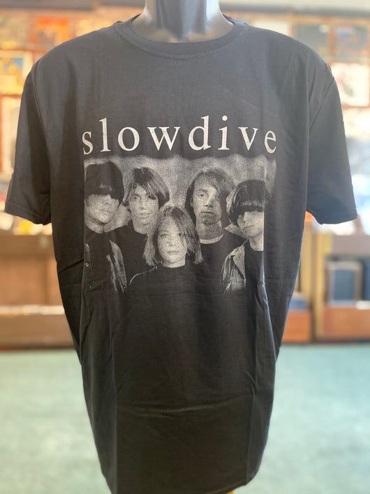 Slowdive - Grey on Black Shirt