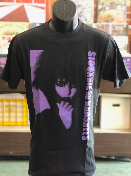 Siouxsie & the Banshees - Purple on Black T Shirt